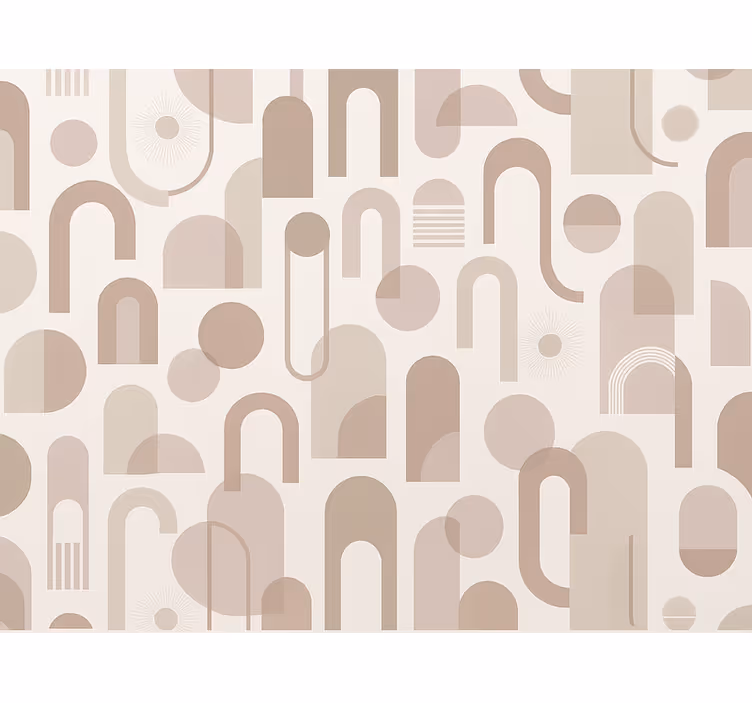 Behangpapier hoofdslaapkamer modern patroon - TenStickers