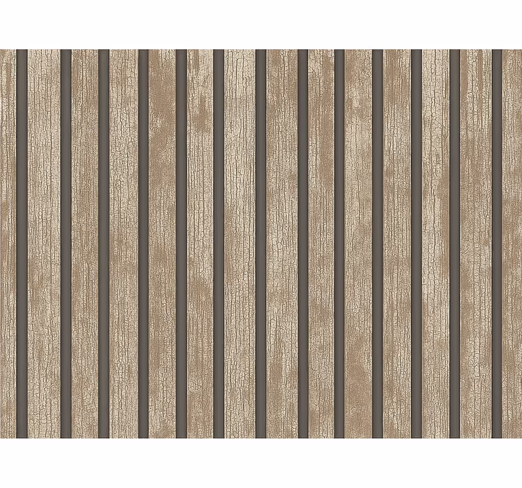 Behang woonkamer rustiek hout - TenStickers