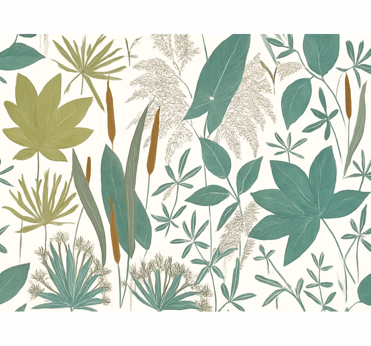 Behang woonkamer tropische jungle - TenStickers