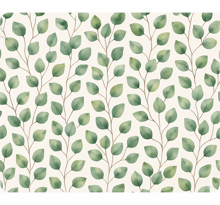 Behang woonkamer rainforest leaf - TenStickers