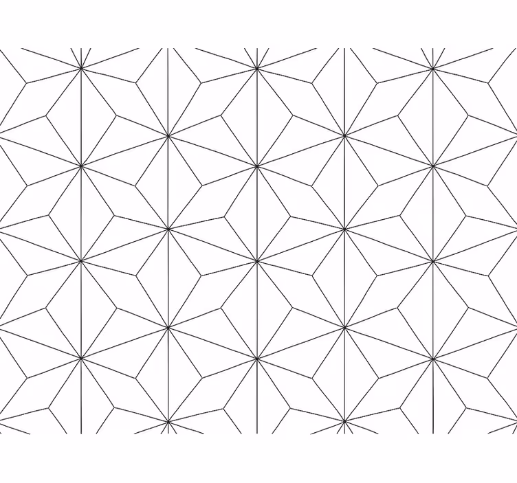 Behang woonkamer abstract hexagoon - TenStickers