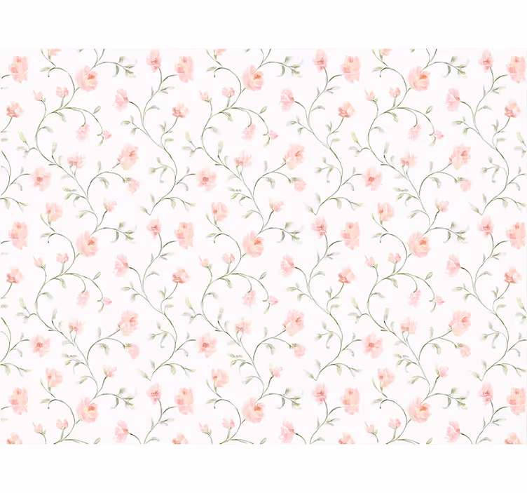 Behangpapier hoofdslaapkamer botanische roze bloem - TenStickers