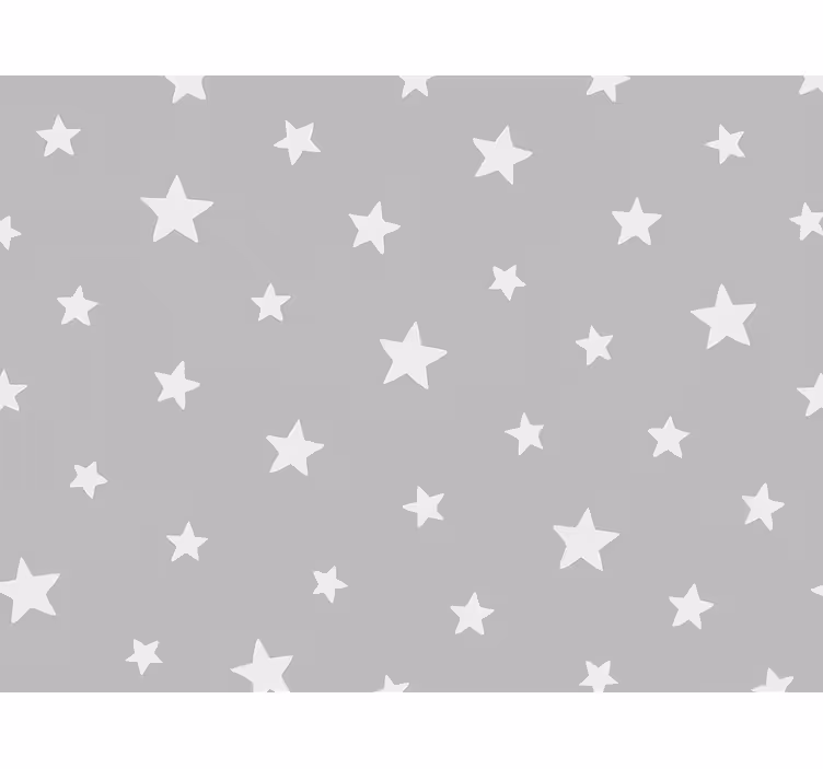 Behangpapier kinderkamer grijs sterrenpatroon - TenStickers