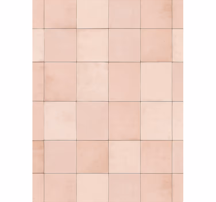 Behang keuken roze tegelpatroon - TenStickers