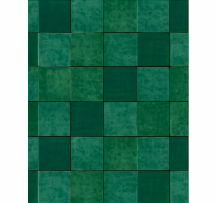 Behang keuken emerald tegel effect - TenStickers