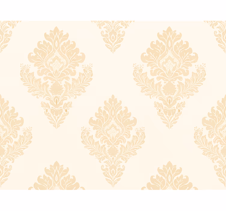Behangpapier hoofdslaapkamer classic beige damast - TenStickers
