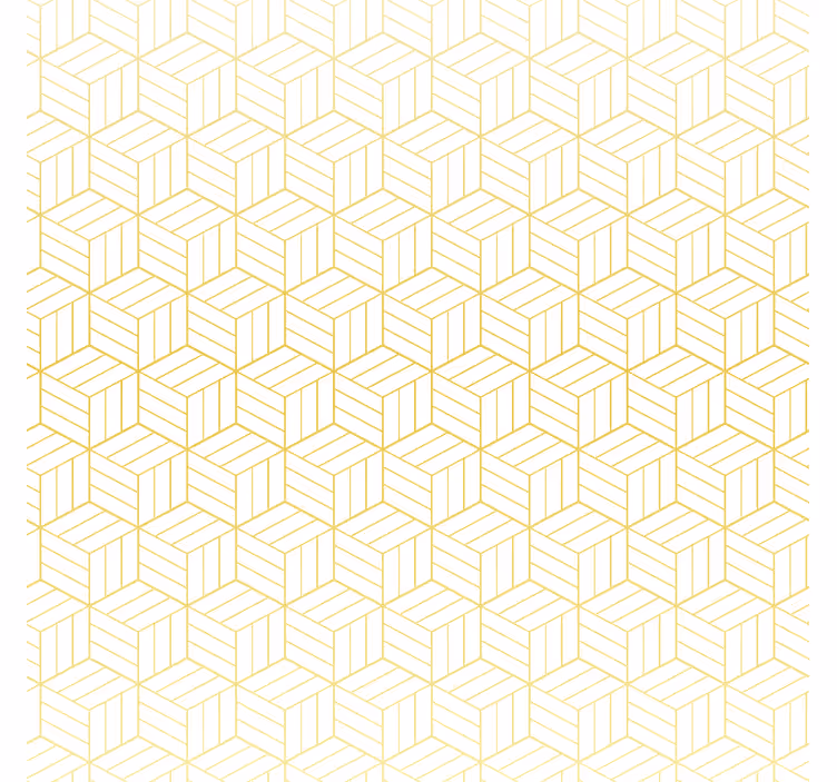 Behang vierkantjes gouden folie geometrische blokken - TenStickers