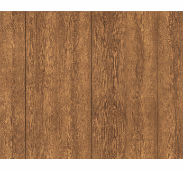Behang houtlook rustiek walnoot houtplank - TenStickers
