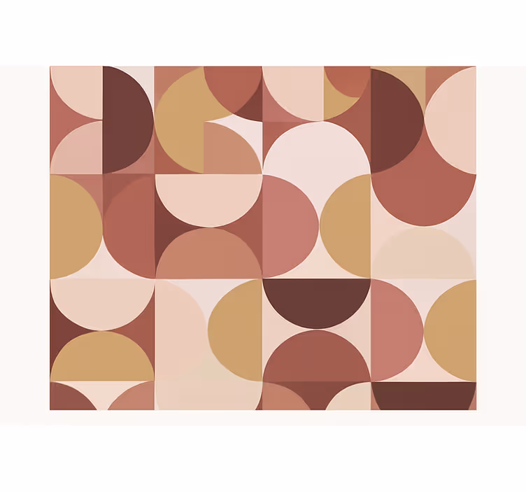 Hoofd slaapkamer behang papier retro roze figuren design - TenStickers
