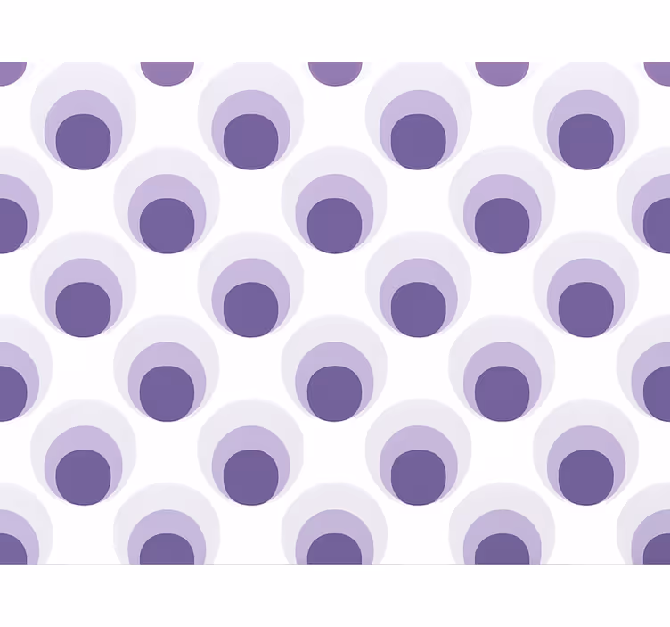 Behang woonkamer paarse cirkels lagen ontwerp - TenStickers