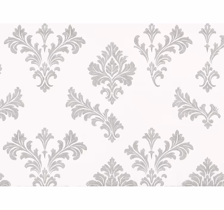 Slaapkamer behang metallic zilver design - TenStickers