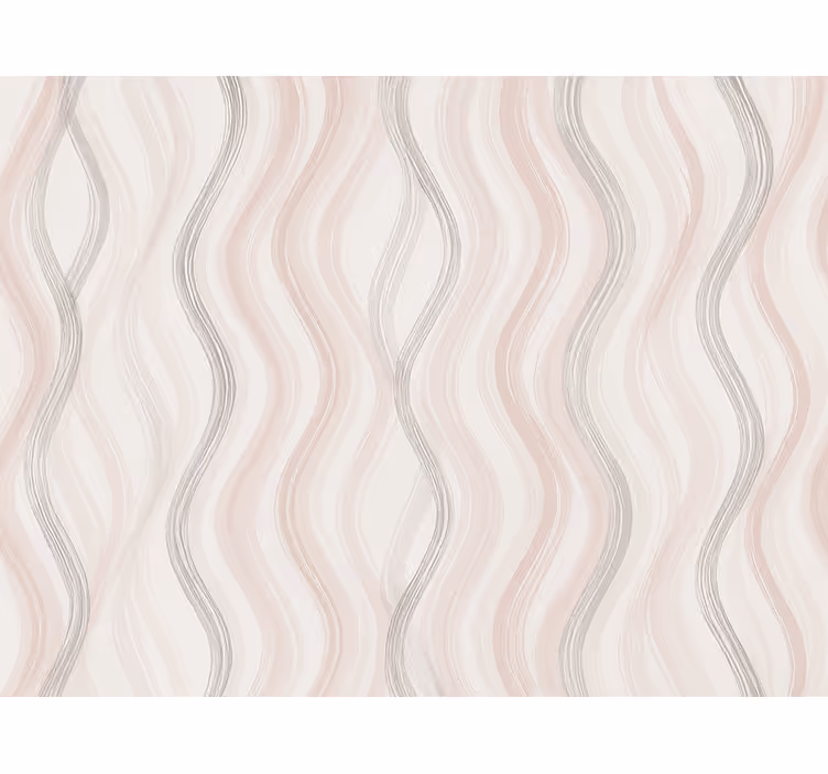 Behangpapier kinderkamer lichtgrijze en roze aquarel lijnen - TenStickers