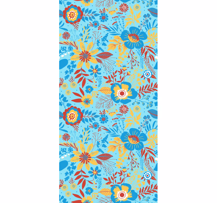Bloemen behang lente bloemen - TenStickers