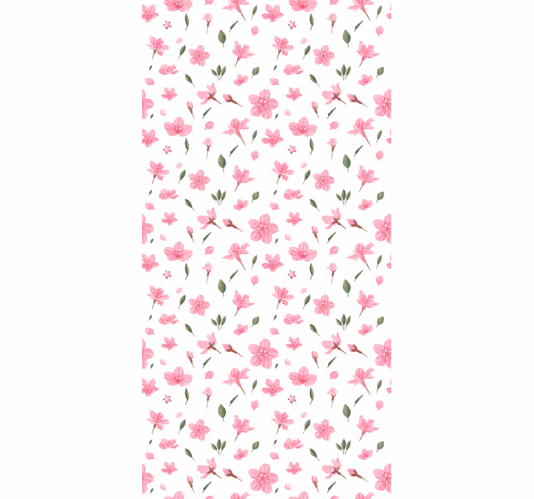 Behang bloemsierkunst aquarel pastelroze bloesems - TenStickers