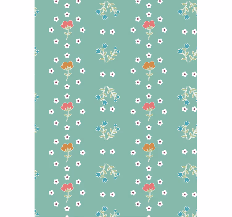 Behang bloemsierkunst granny chic patroon - TenStickers