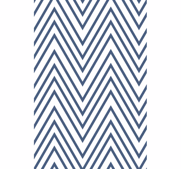 Behangpapier hoofdslaapkamer zigzag lijnen patroon - TenStickers