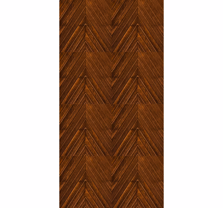 Behangpapier hoofdslaapkamer hout zigzag effect - TenStickers