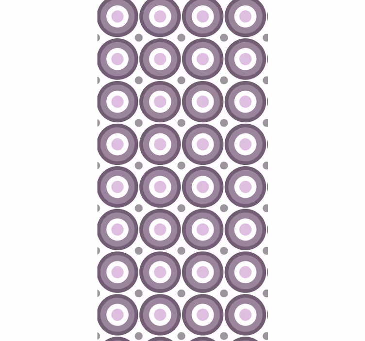 Behangpapier hoofdslaapkamer lila jaren 70 stijl - TenStickers