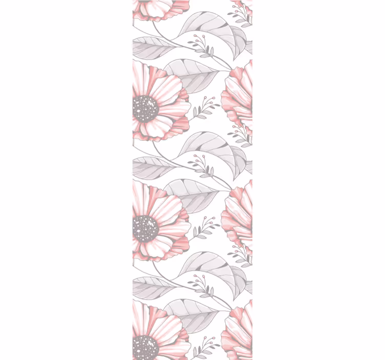 Slaapkamer behang elegant roze magnolia design - TenStickers