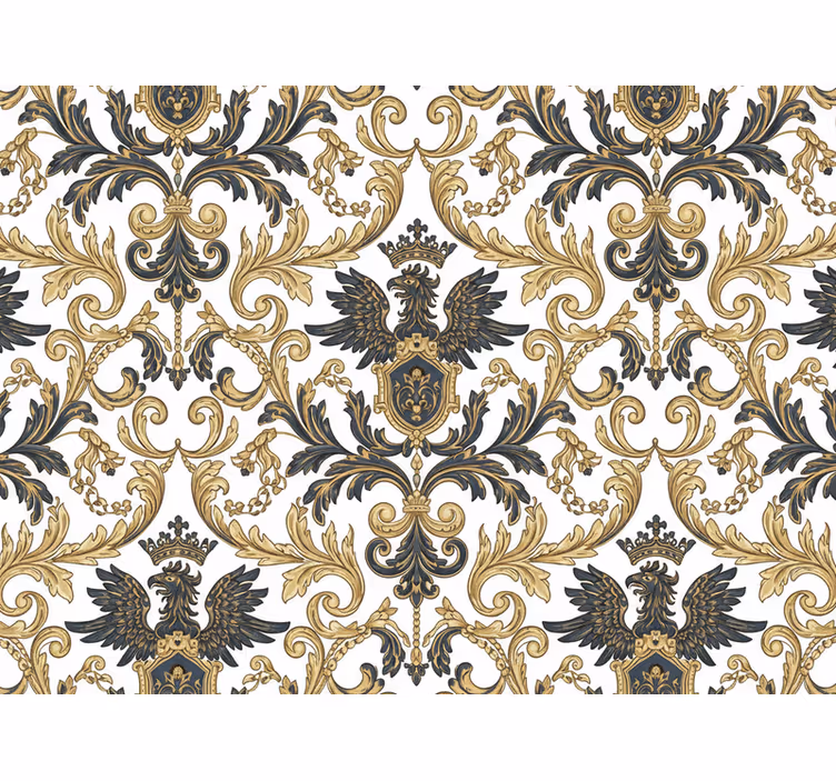 Behangpapier hoofdslaapkamer glamoureus barok - TenStickers