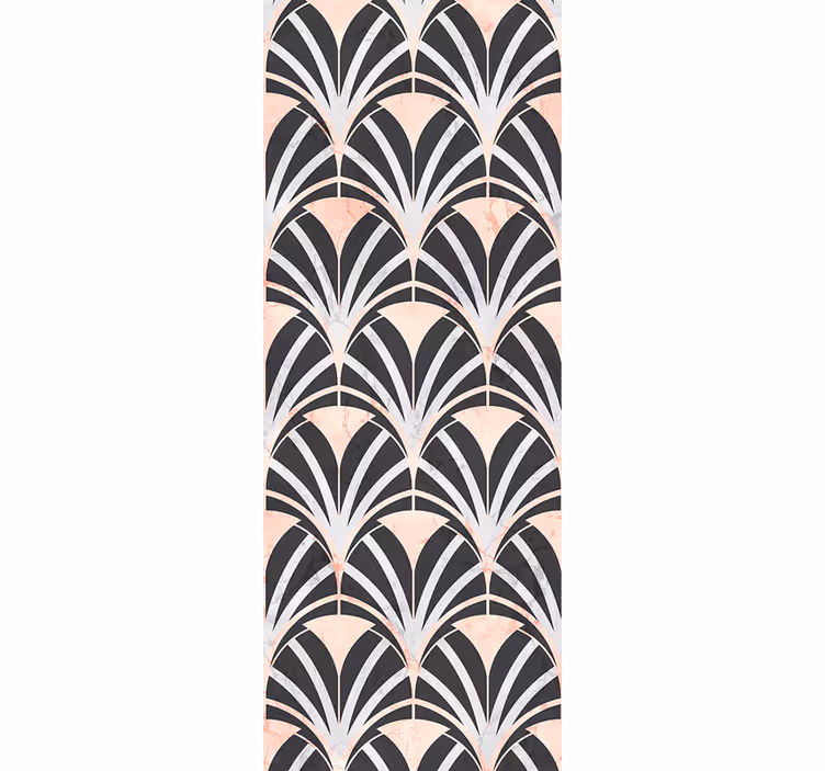 Slaapkamer behang art deco marmer effect patroon - TenStickers