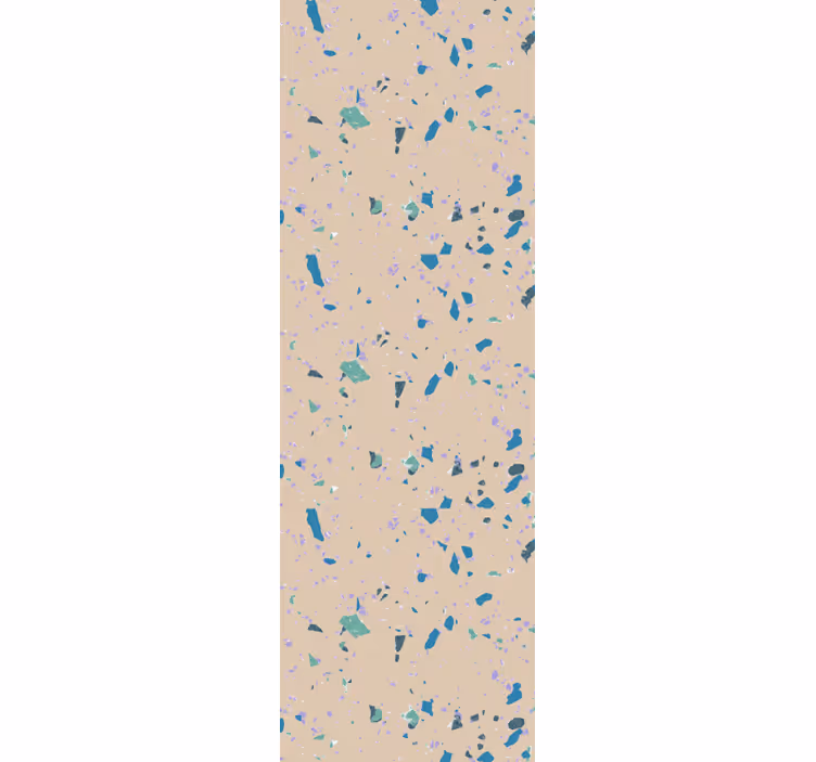 Slaapkamer behang kleurrijke terrazzo steen - TenStickers