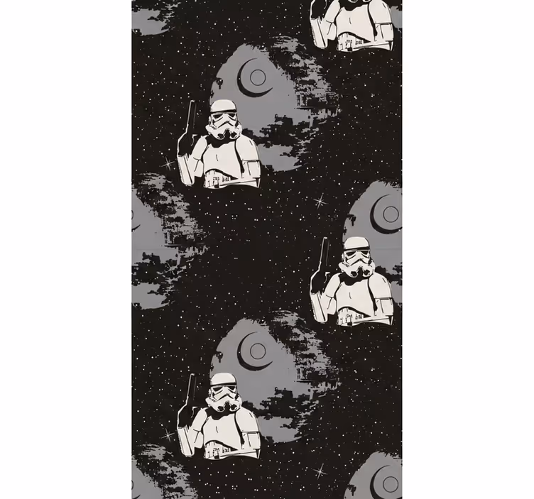Slaapkamer behang typisch stormtrooper patroon - TenStickers