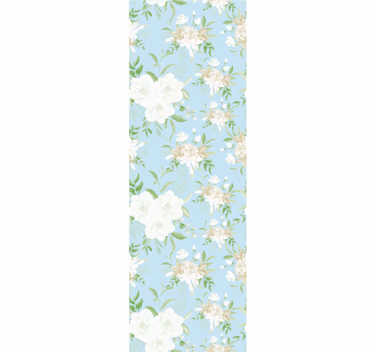 Slaapkamer behang wilde bloemen grandmillenial stijl - TenStickers