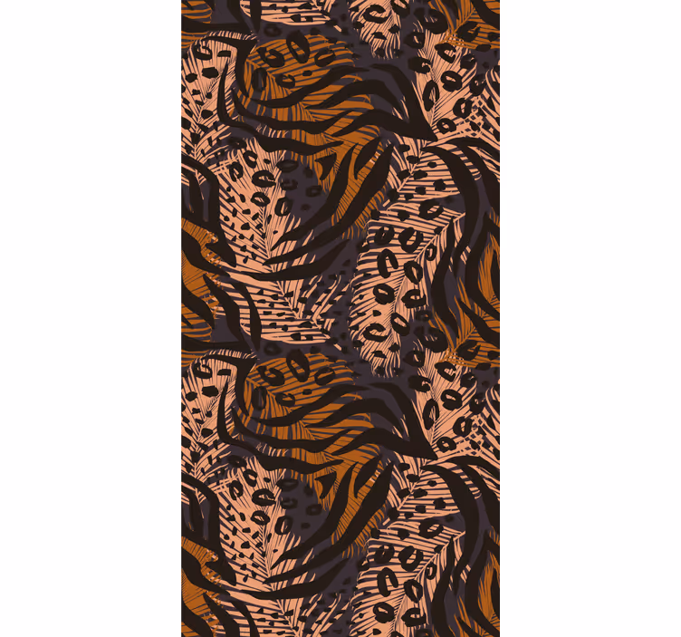 Slaapkamer behang afrikaans stijl abstract kleurrijk ontwerp - TenStickers