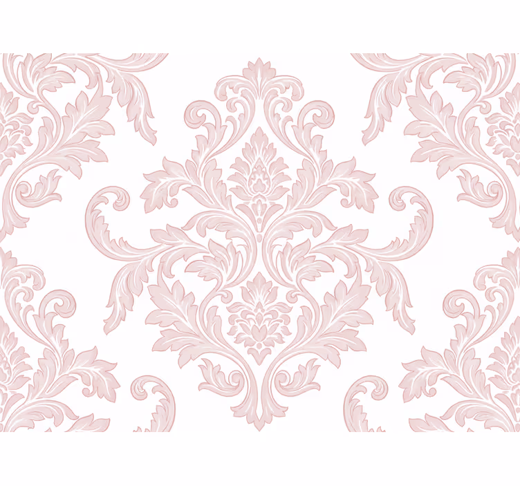 Barok behangpapier blush damast paisley - TenStickers