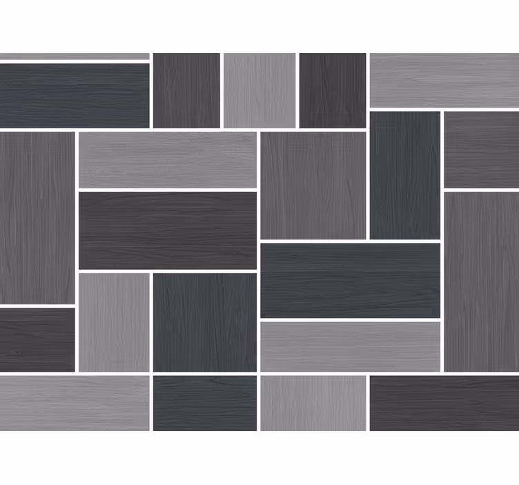 Behang houtlook houten panelen grijs (b09tb3r39y) - TenStickers