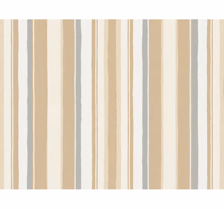 Behang verticale strepen boerderij wit beige - TenStickers