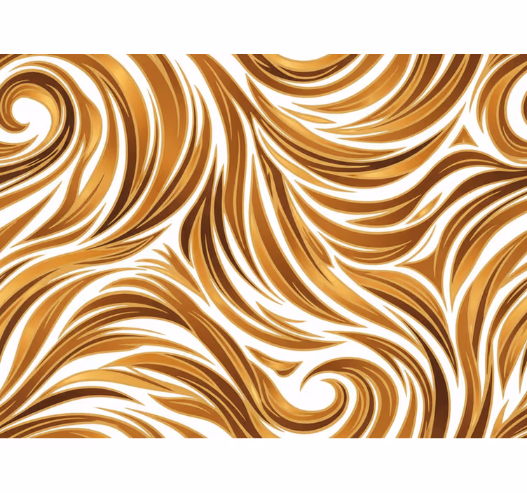 Behang anders vintage gouden vachtoptiek - TenStickers