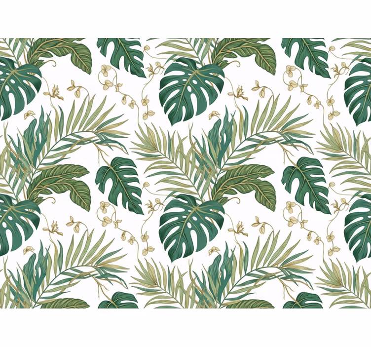 Behang bladeren luxe jungle bladeren - TenStickers