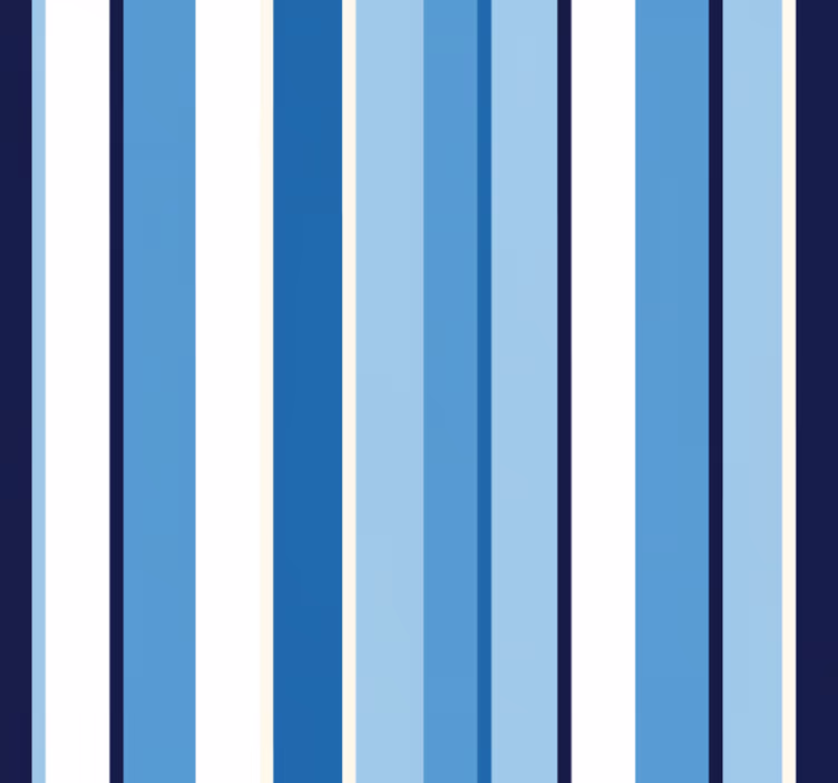 Behang verticale strepen licht en donkerblauw - TenStickers