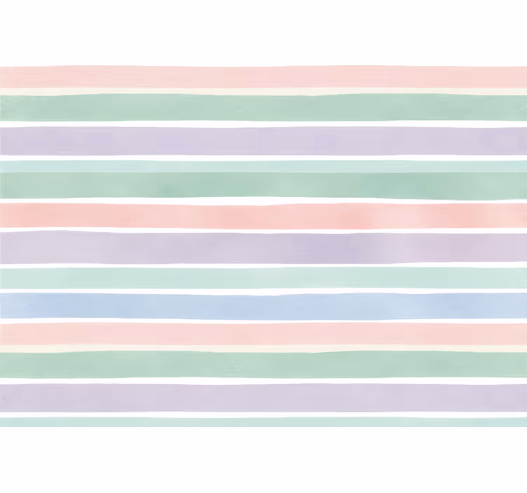 Behangpapier kinderkamer zachte kleurstrepen - TenStickers