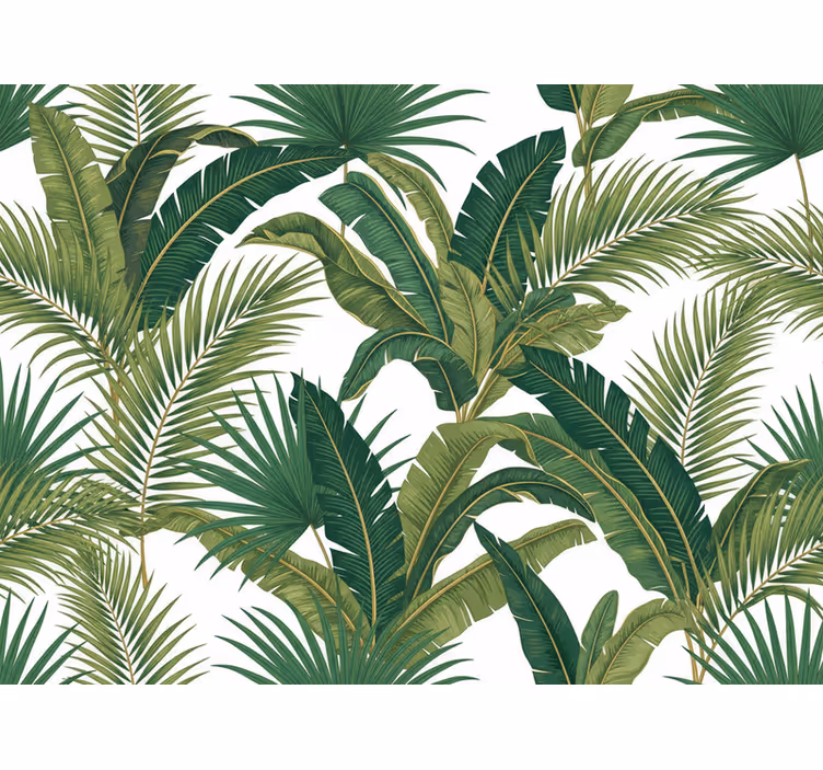 Behang bladeren jungle luxe palmen - TenStickers