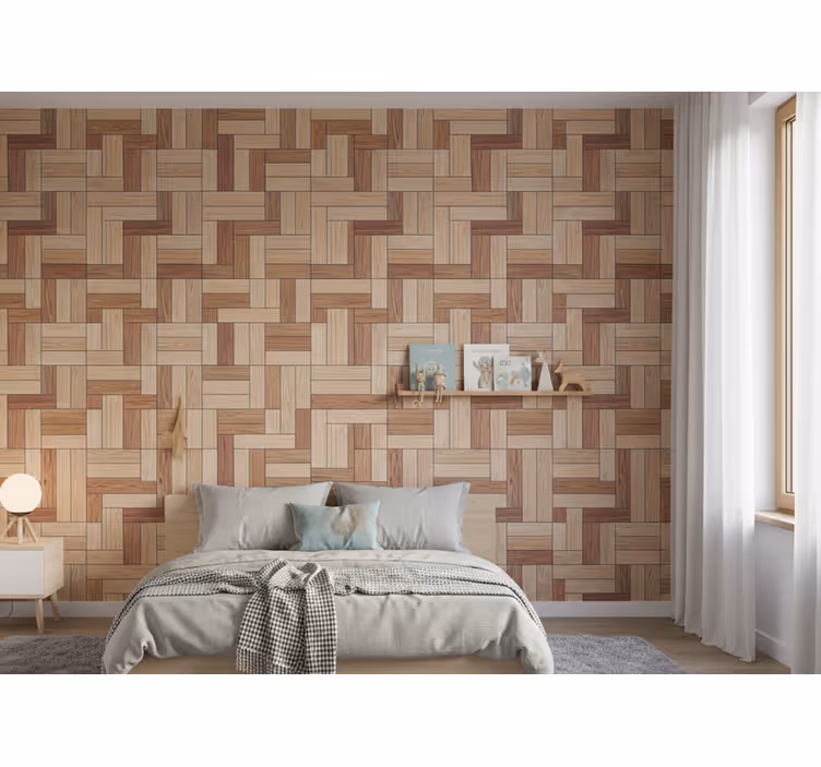 Behang houtlook in wood optics - TenStickers
