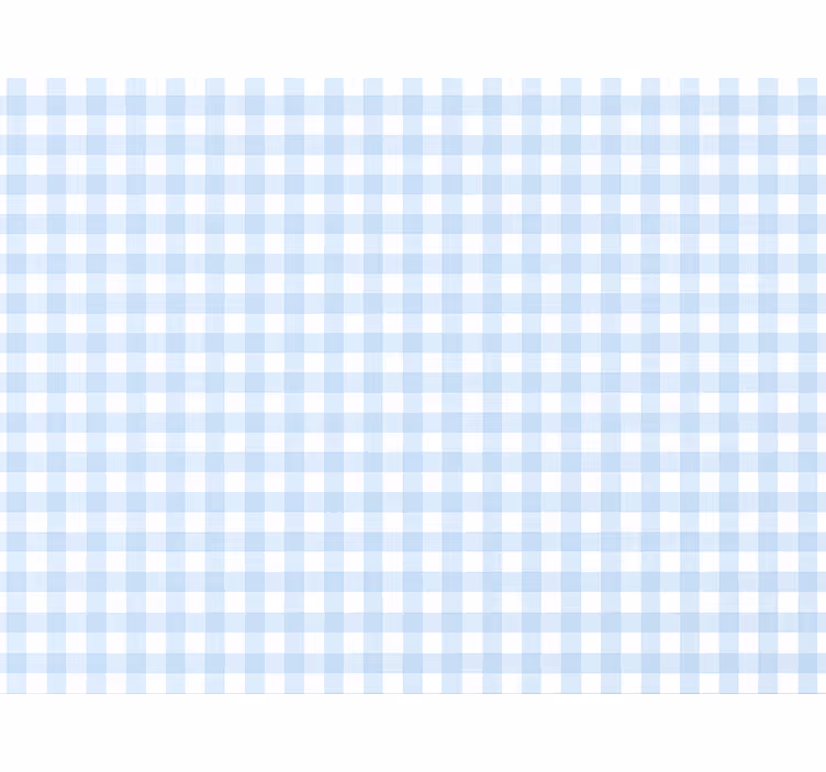Behang vierkantjes licht en luchtig blauw ruitje - TenStickers
