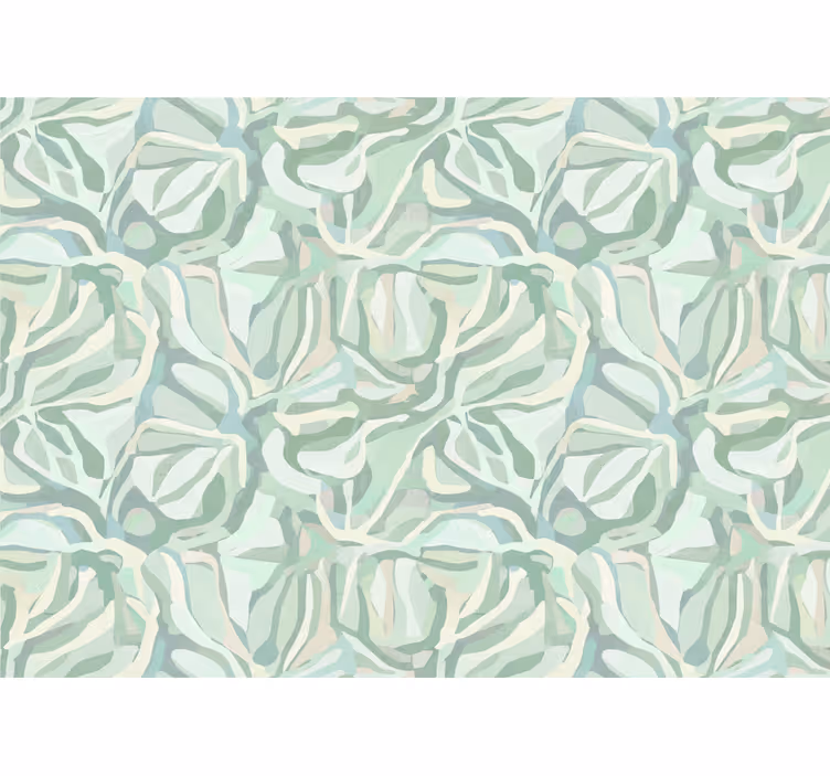 Behang andere patronen pastelgroene stoffen - TenStickers
