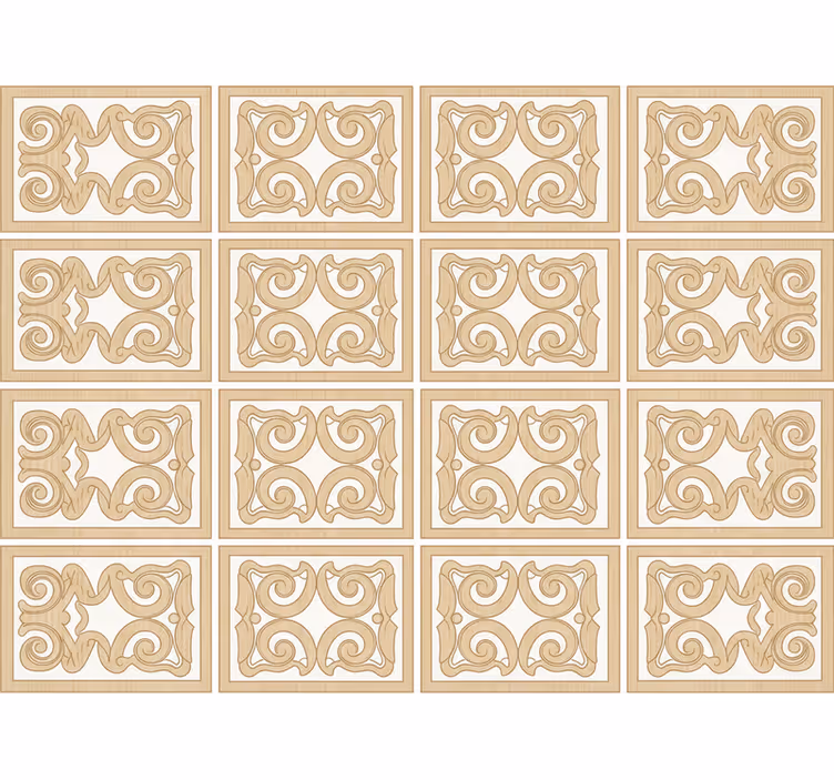 Behang houtlook plintenpatroon stijl (b0dxldj9l4) - TenStickers