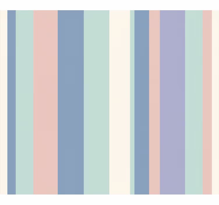 Behang verticale strepen zachte pastelstrepen - TenStickers