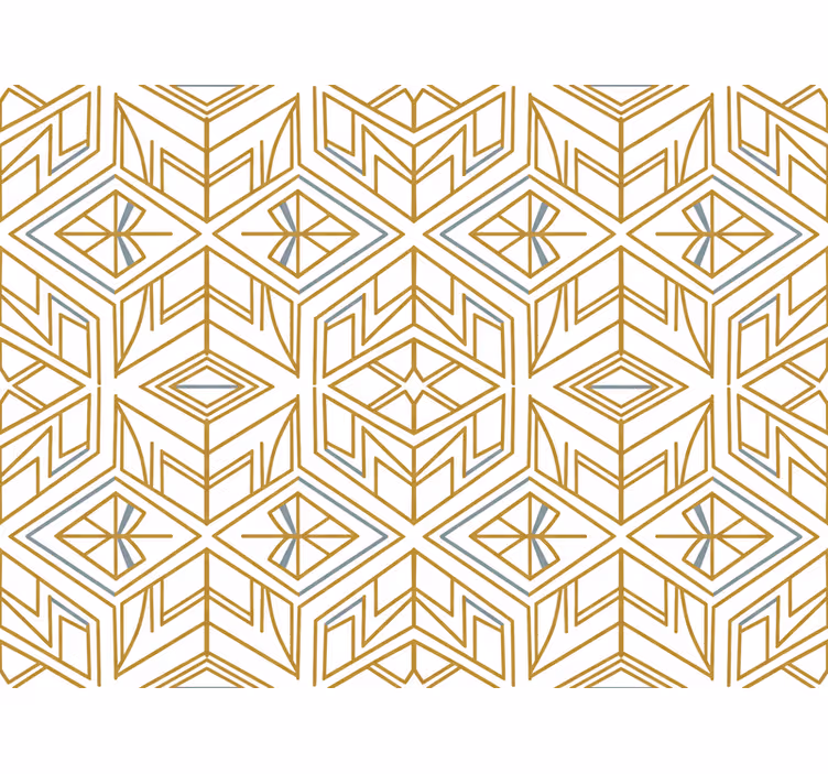 Geometrisch behang modern goud geometrisch - TenStickers