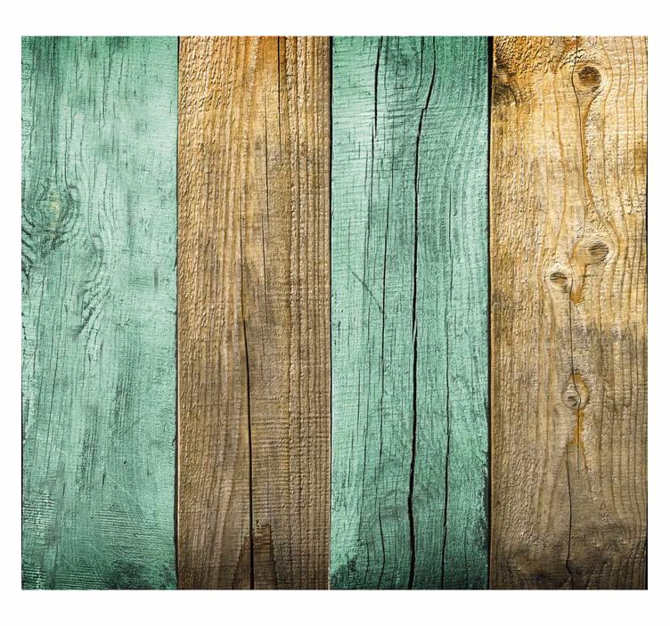 Behang rustiek kleurrijke houten planken textuur - TenStickers
