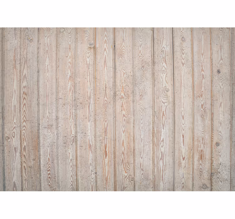 Behang rustiek lichtbruine horizontale planken - TenStickers