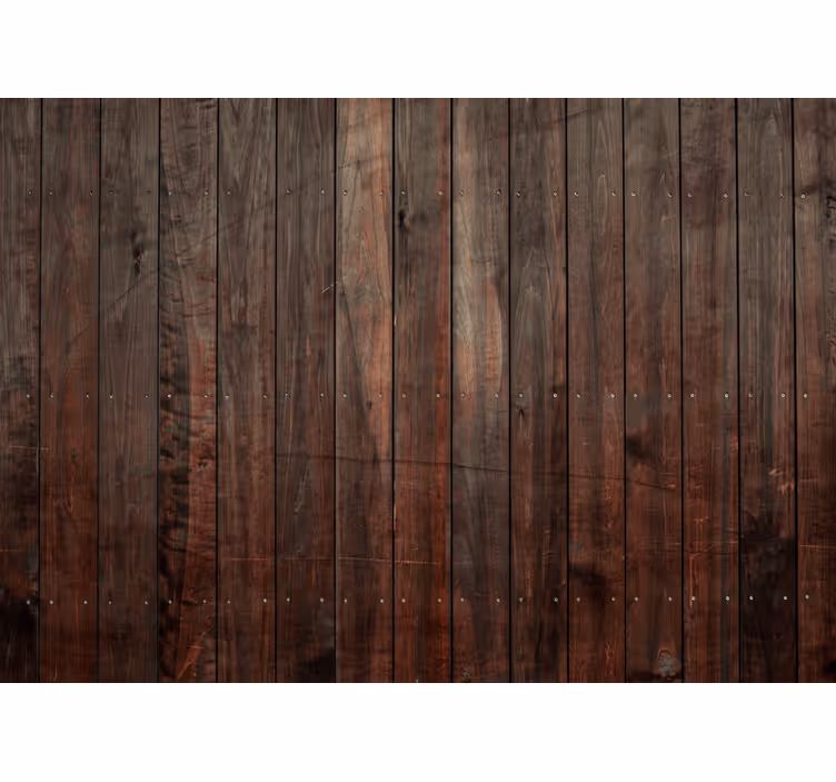 Behang rustiek bruine verticale planken met structuur - TenStickers