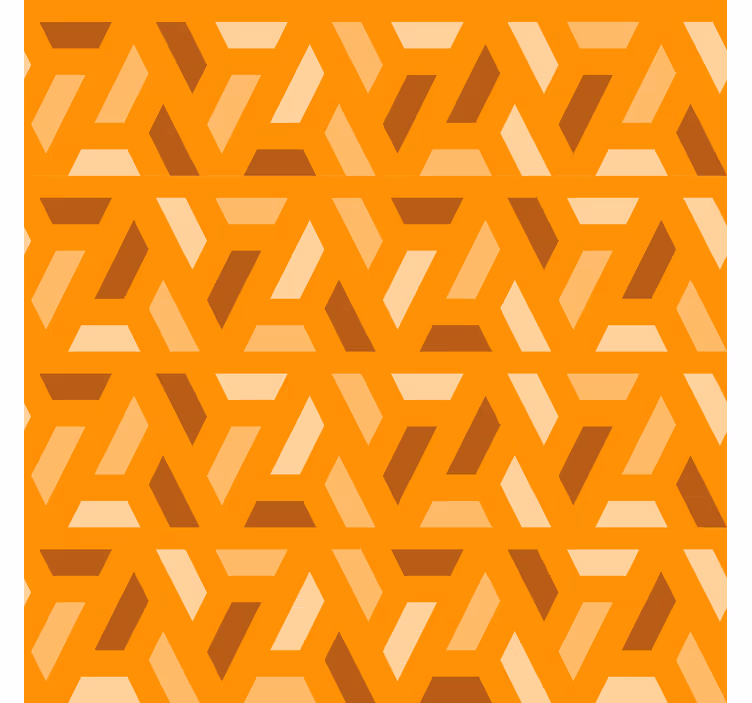 Oranje behang geometrische oranje tinten - TenStickers