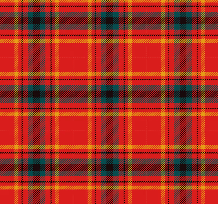 Behang rood kersttartan textuur - TenStickers