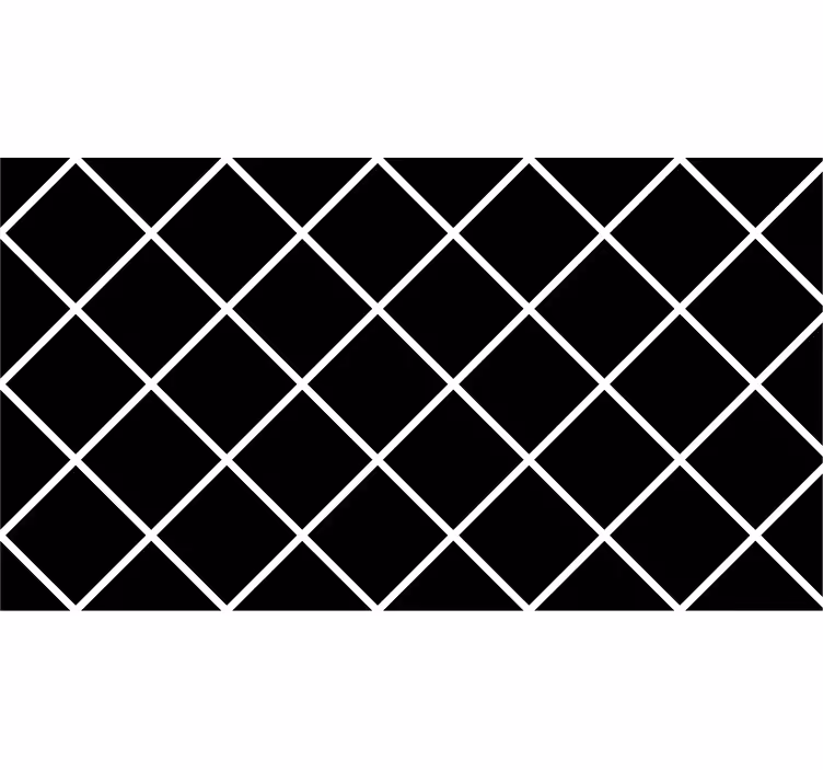 Zwart behang moderne geometrische lijnen - TenStickers