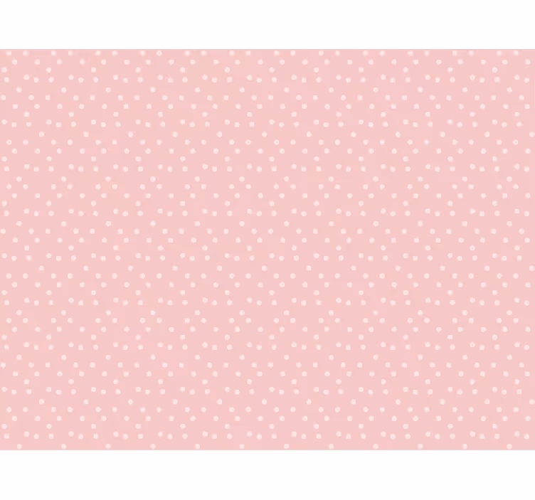 Roze behang zacht pastel baby kleur achtergrond stippen - TenStickers
